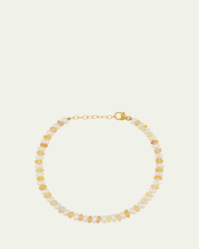 Ocean Connection Opal and Pearl Bracelet